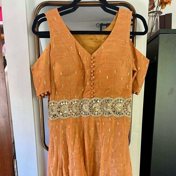 Indowestern Midi Dress - Picture 1 of 3